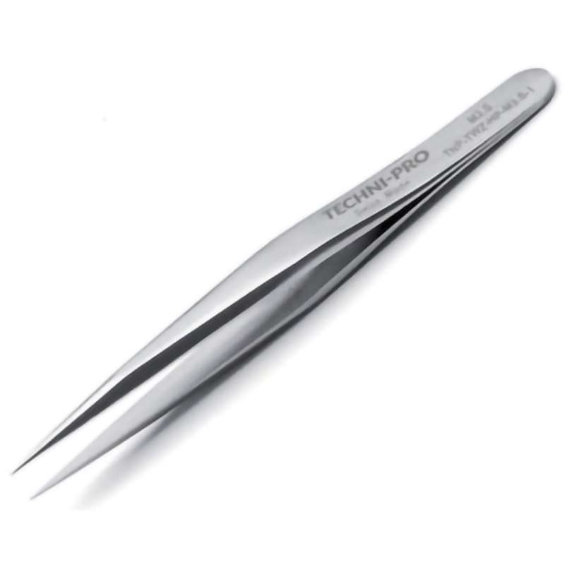 Mini Tweezers, Style M3, SS, Fine, Pointed, 2.8"